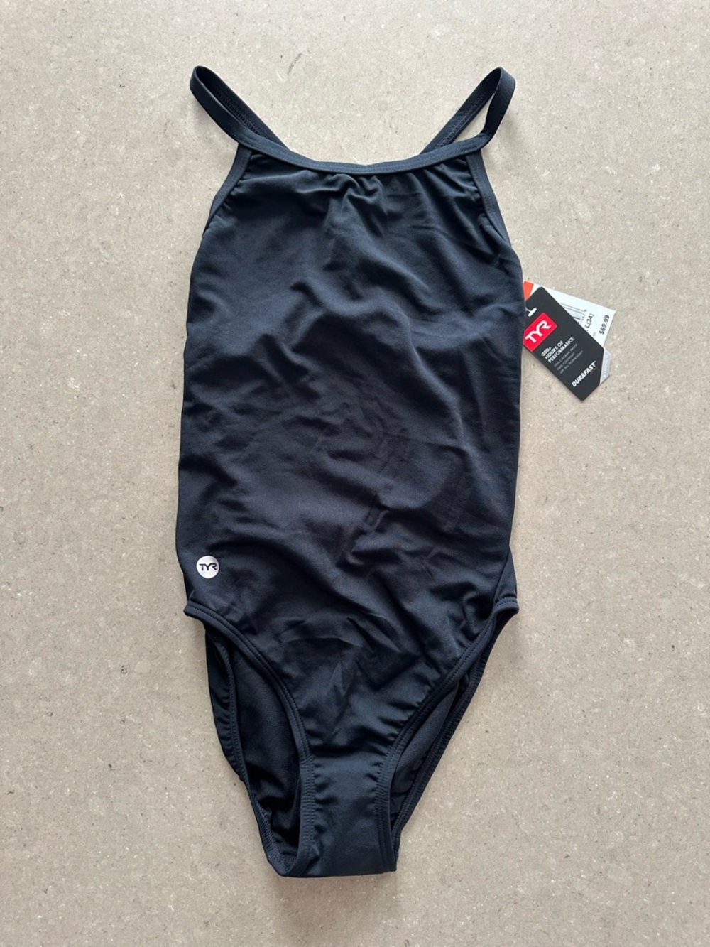 TYR Black One Piece Swimsuit
